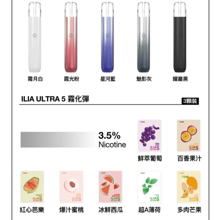 ILIA哩亞五代煙彈 / 3顆入 / 每四盒送一隻主機